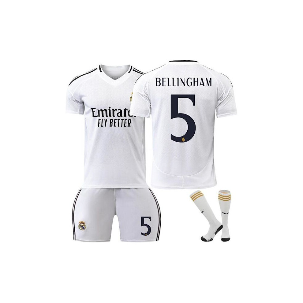 Nr. 5 Bellingham FuÃBalltrikot-Set FÃ¼R Kinder, T-Shirt, Shorts, Socken, Pullover FÃ¼R Kinder, Jungen,