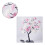 LED-Tischbonsai-Baumlampe USB 24 Lichter rosa 7