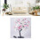 LED-Tischbonsai-Baumlampe USB 24 Lichter rosa 4