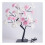 LED-Tischbonsai-Baumlampe USB 24 Lichter rosa 12