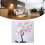 LED-Tischbonsai-Baumlampe USB 24 Lichter rosa 6
