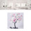 LED-Tischbonsai-Baumlampe USB 24 Lichter rosa 11