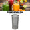 Stainless Steel Reusable Cold Brew Coffee Filter 8x15cm Mesh Design 10
