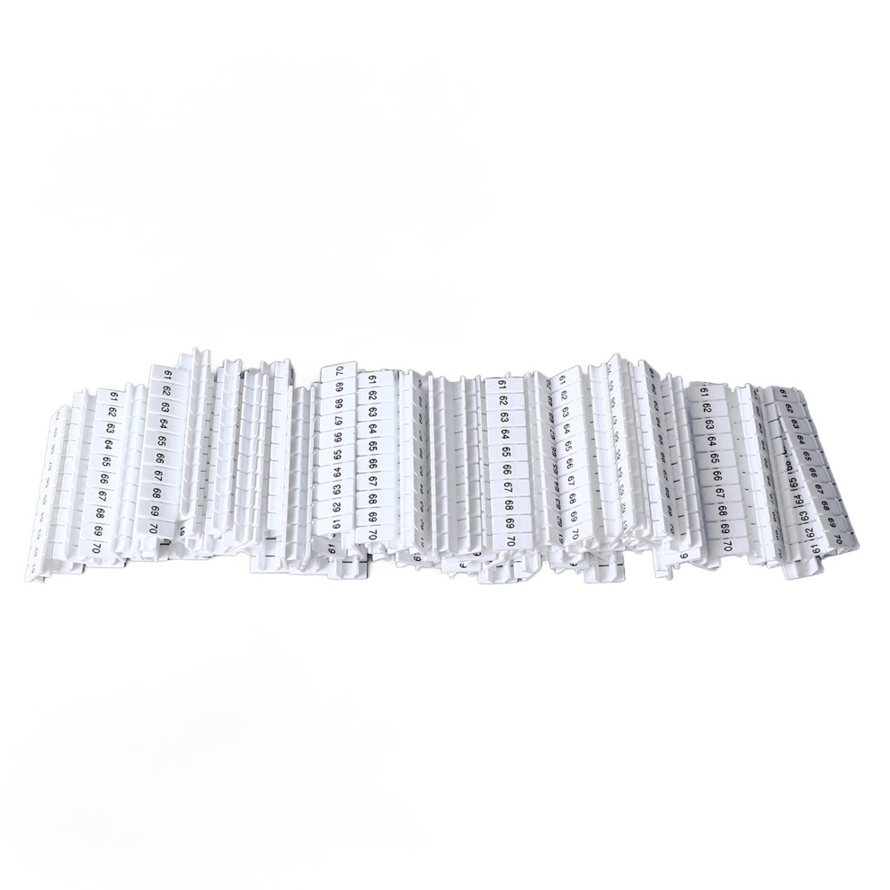100PCS UK3N Terminal Marker Labels Nylon Terminal