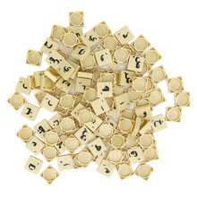 110 Stück Kunststoff-Schachfiguren Arabische Buchstaben Kreuzworträtsel-Fliesen Tischbrettspiel Zubehör