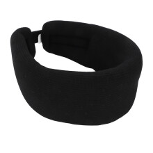 Verstellbarer Nackenstützgurt weiche Nackenstütze aus Schaum Cervical Collar bei Nackenschmerzen Druck auf die Wirbelsäule zu Hause Schwarz
