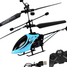 Blauer Zwei-Wege-Lade-Fernsteuer-Hubschrauber 300g 3xAA