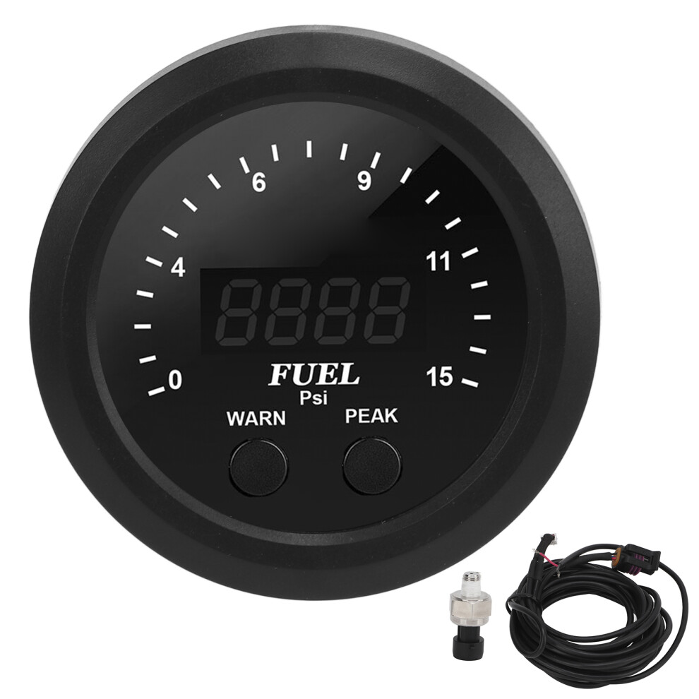Oil Pressure Gauge Kit 2Â1/16In 52Mm Ultraslim Red 9121376461187