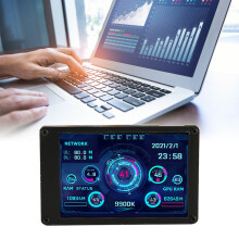 USB 3,5-Zoll IPS-Datenbildschirm Mini-Monitor mit Temperatursensoren für PC & Mainboard