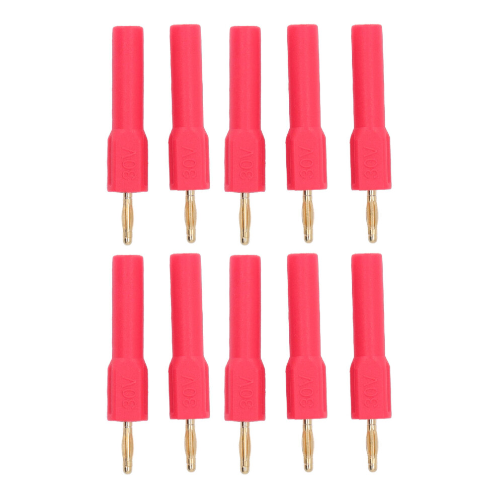 10Pcs Banana Plugs Connector 2Mm Male To 4Mm 9121376461705