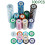 100 pcs Clay & Iron Poker Chips Set, 40mm, Multi-Value 2