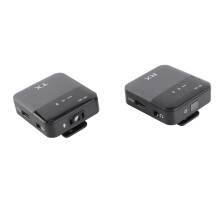 2.4G Wireless Microphone Set - 300mAh, Omnidirectional Condenser, Black