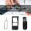 Sim Card Tray Set for Galaxy A20, Plastic Eject Pin & Storage Sliver 12