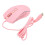 Modell USB2.0 rosa Gaming-Maus 1200-3600 DPI RGB 15