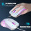 USB2.0 Modelo Ratón Gaming 1200-3600DPI RGB Blanco 10