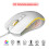 USB2.0 Modelo Ratón Gaming 1200-3600DPI RGB Blanco 4