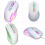 USB2.0 Modelo Ratón Gaming 1200-3600DPI RGB Blanco 12