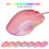 Modell USB2.0 rosa Gaming-Maus 1200-3600 DPI RGB 8