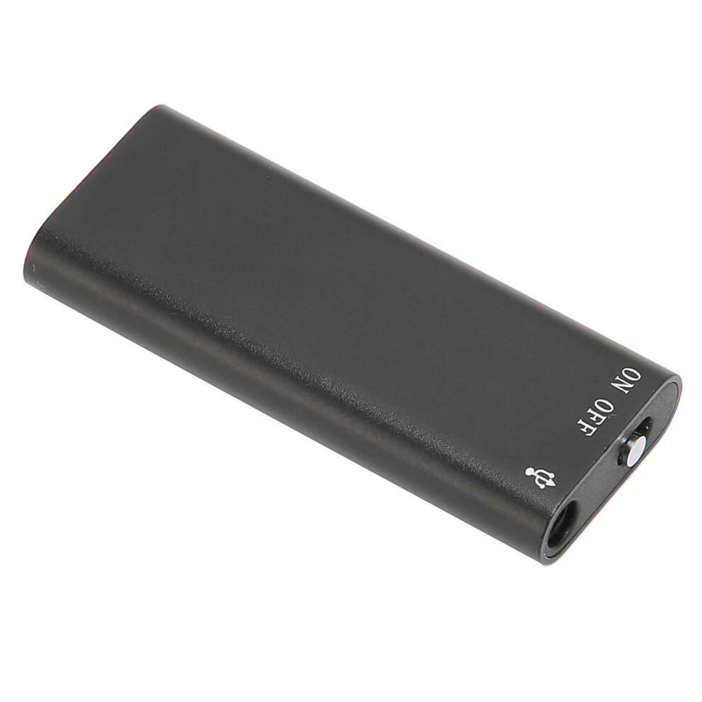 Mini 32Gb Hd Usb Voice Recorder With Noise Reduction For Meetings Black