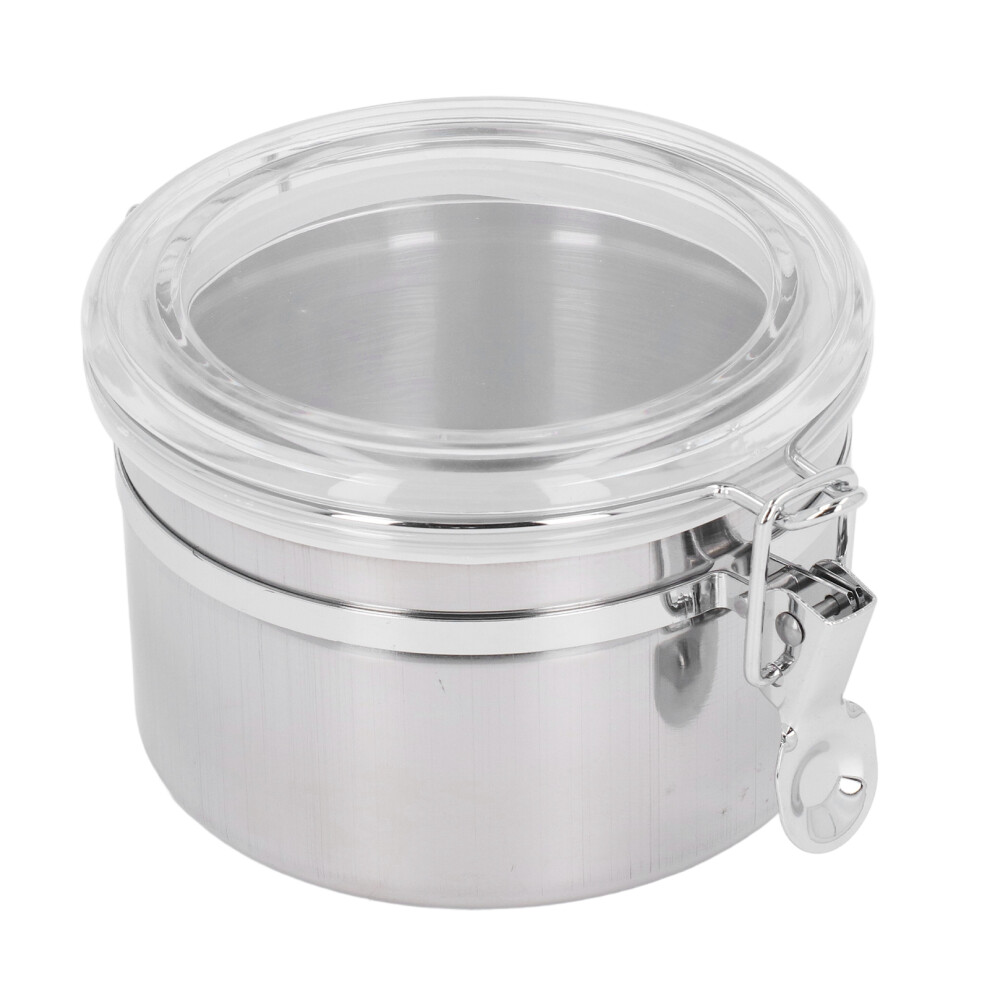 900ml Stainless Steel Airtight Canister for Tea Coffee & Snacks