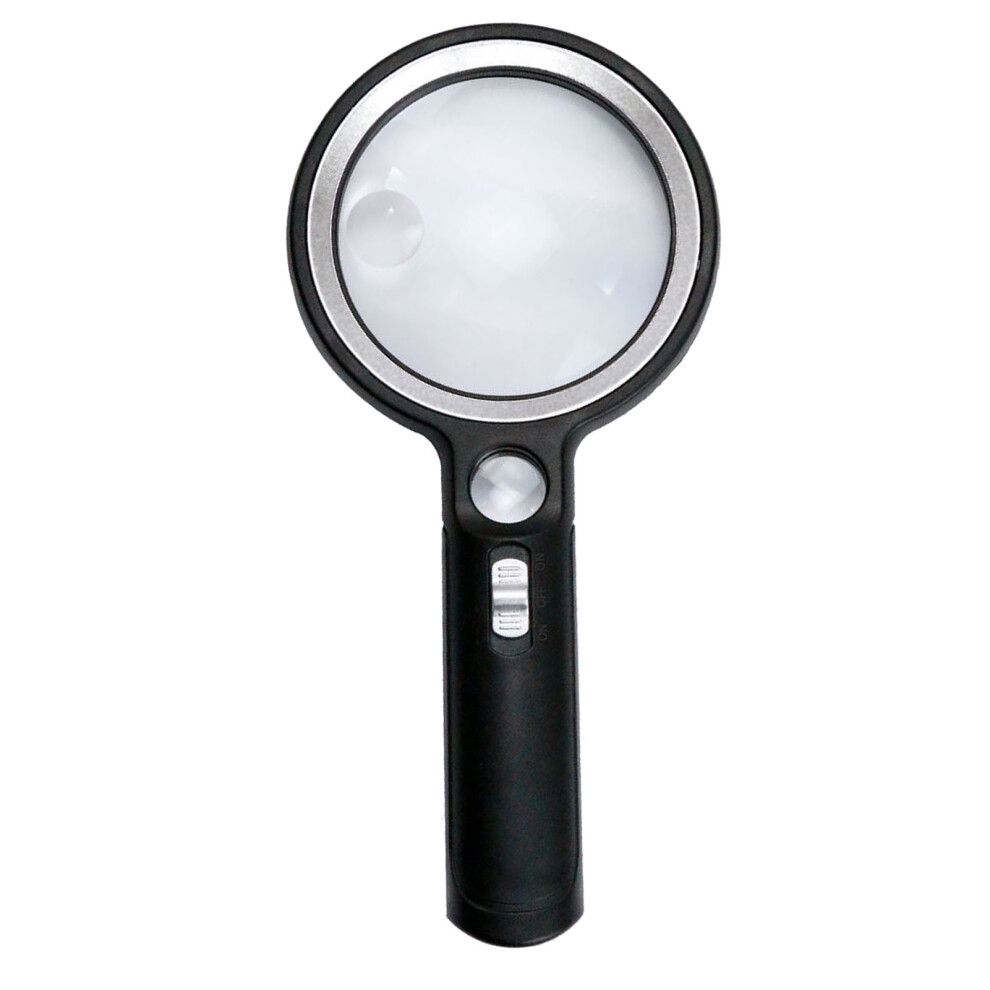 Magnifying Glass 5X 13X 20X Handheld Magnifier Uv Light