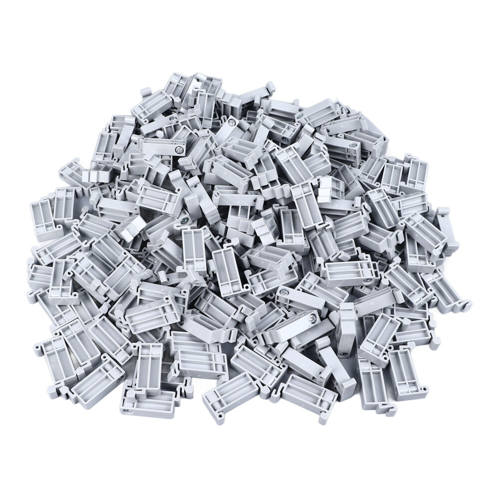200Pcs Guide Rail Terminal Block Mount Screw Fixed