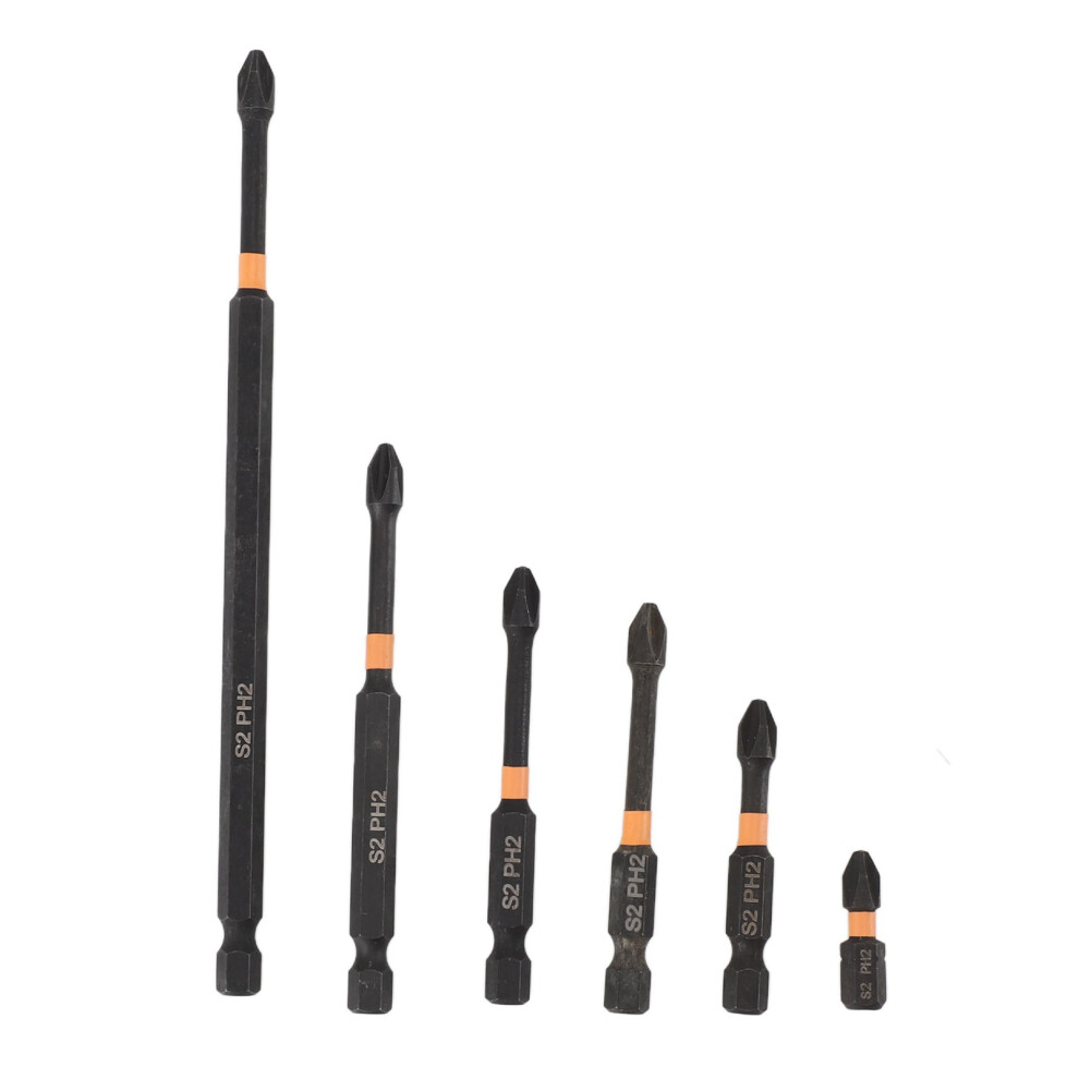 6PCS Set Magnetic Cross Bit Impact Resistant S2-image-OPC-PJJYMY7-NEW