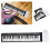 Electric Piano Keyboard 49 Keys Portable Folding 12