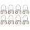 8Pcs Guitar Finger Picks Adjustable Hollow 2
