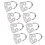 8Pcs Guitar Finger Picks Adjustable Hollow 3