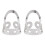 8Pcs Guitar Finger Picks Adjustable Hollow 11