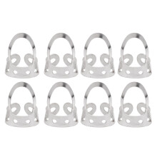 8Pcs Guitar Finger Picks Adjustable Hollow