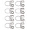 8Pcs Guitar Finger Picks Adjustable Hollow 4