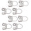 8Pcs Guitar Finger Picks Adjustable Hollow 8