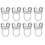 8Pcs Guitar Finger Picks Adjustable Hollow 6