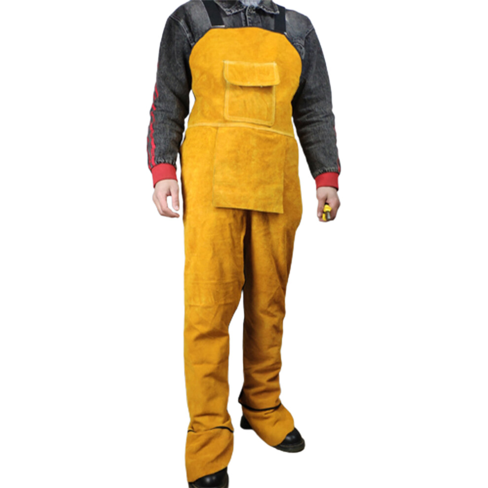Professional Leather Welding Apron Blacksmith Garden Worker Trousers 4071339922826
