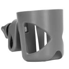 Large Caliber Stroller Cup Holder, Adjustable 360 Rotation, Gray