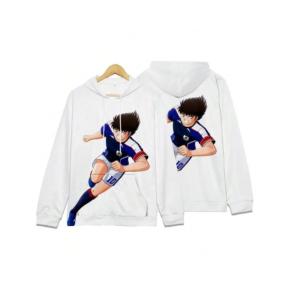 (DHF13F232711D, 150) Hoodies Hot Cartoon Anime Captain Tsubasa 3D Print Boys Girls Fashion Sweatshirts Hip Hop Oversized Hoodie Kids Pullovers Coat-image-OPC-PJJYX25-NEW