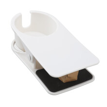 Becherhalter Clip seitliche Schreibtischklemme Kunststoff Weiß