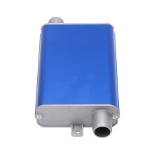 24mm Parkheizer-Auspuffrohr Schalldämpfer Aluminiumlegierung Gerader Heizungsdämpfer für Eberspacher Airtronic D2 D4 D4S Blau