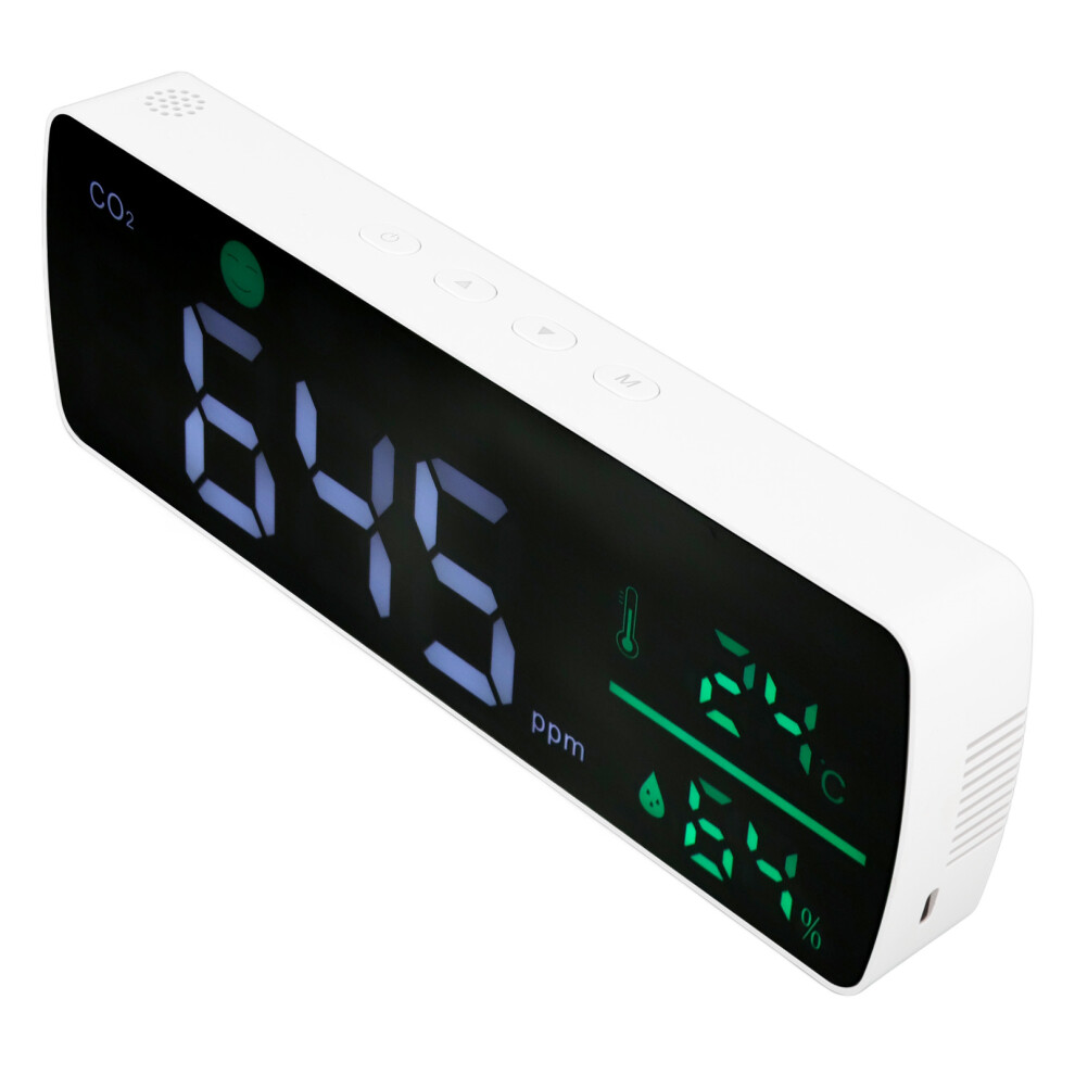 High Accuracy CO2 Monitor 2000mAh Battery LCD Display, 270x90x35mm