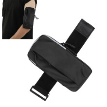 Telefon-Armbandtasche Schwarz Wasserdicht PU Fitness-Armband