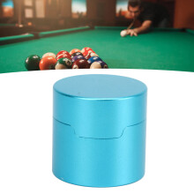Billiard Kreideetui Rundes Aluminumlegierung Cue Kreidebox Halter für Billard Cue Sport Zubehör Blau