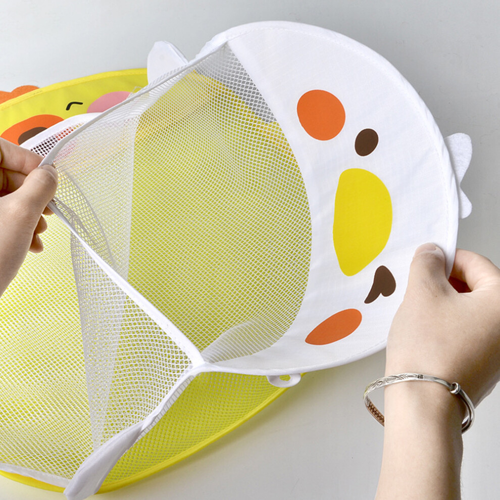 Bath Toy Organizer Mesh Bag with Suction Cups for Quick Dry Storage