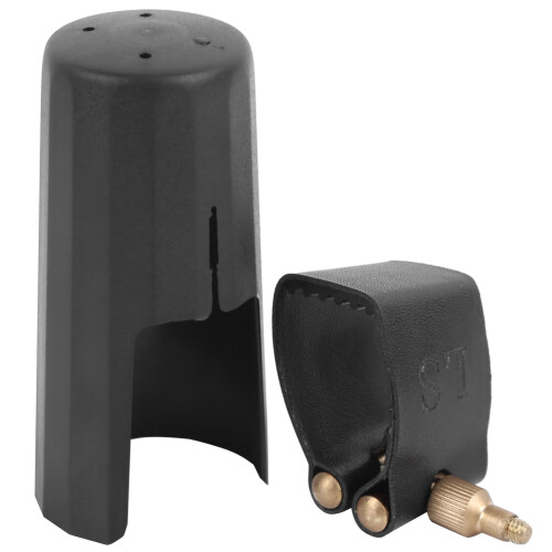 Alto Saxophone Ligature Cap Fasteners PU Leather 1