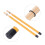 2Pcs Bamboo Drum Brush Stick Mallet Percussion Accessory Set – Yellow 15