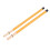 2Pcs Bamboo Drum Brush Stick Mallet Percussion Accessory Set – Yellow 11