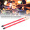 2Pcs Bamboo Drum Brushes & Mallets Set for Jazz Kit - Red 7