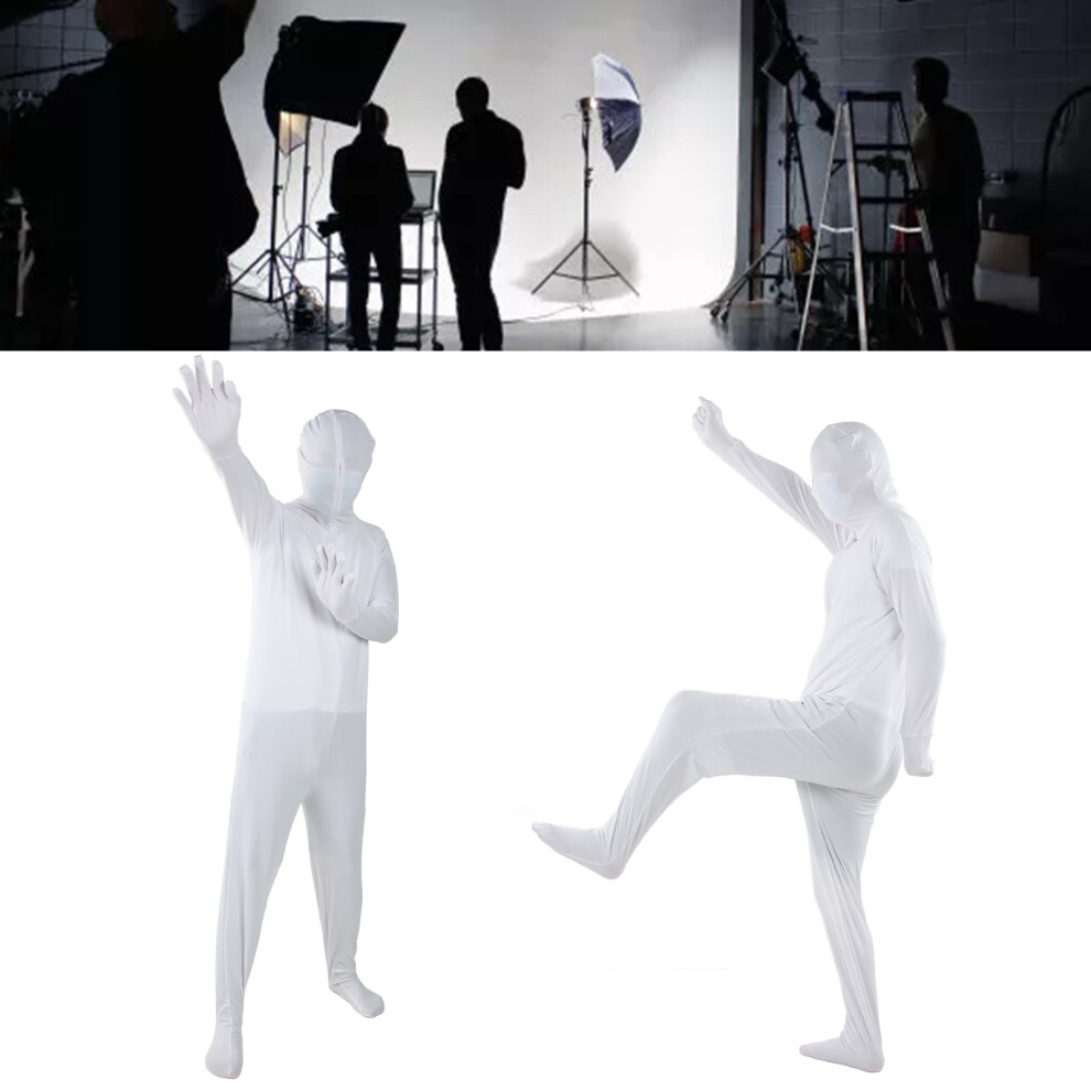 Unisex Full Body Photography Suit 170Cm Polyvinyl Chloride White 6941339941791