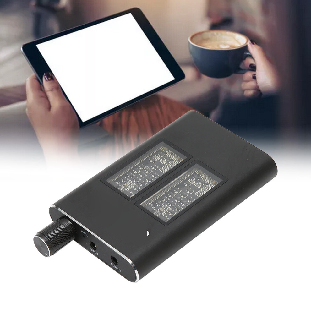 Portable Aluminum Alloy Headphone Amplifier 3.5mm Black 1080mAh-image-OPC-PJJZ55B-NEW